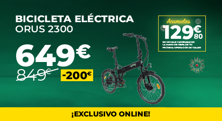Bicicleta eléctrica plegable Orus 2300